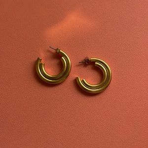 Madewell gold hoops